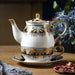Gold Flower Bone China Tea Set for One Set-2
