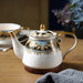 Gold Flower Bone China Tea Set for One Set-4
