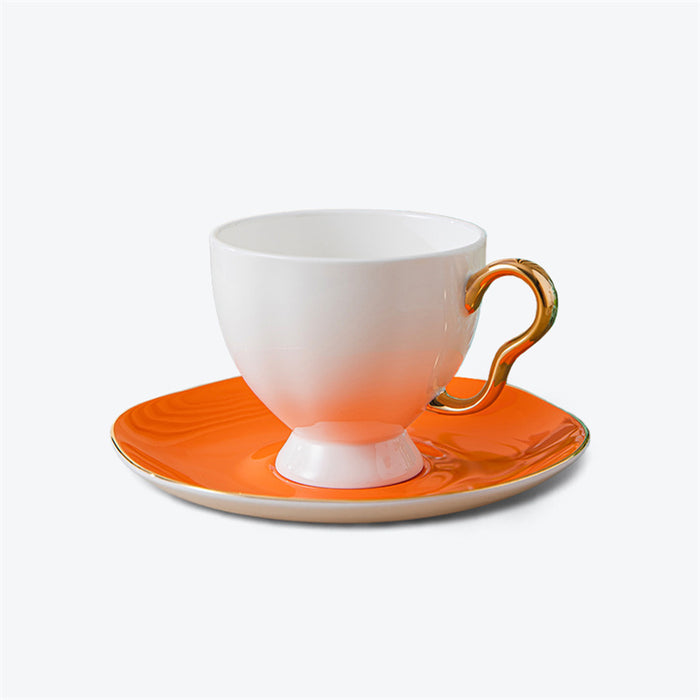 Luxury Bone China Gold Trim Ceramic Tea Set-7