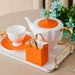 Luxury Bone China Gold Trim Ceramic Tea Set-11