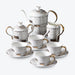 Architecture Bone China Gold Trim Tea Set-1