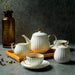 Gold Trim Pumpkin Coffee Set-2