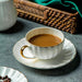 Gold Trim Pumpkin Coffee Set-4