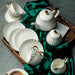 Gold Trim Pumpkin Coffee Set-7