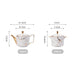 Marble Pattern Gold Trim Ceramic Tea Set-7