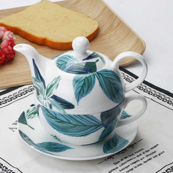 Bone China Rainforest Tea Set-8
