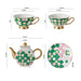 Modern Geometric Gold Trim Ceramic Tea Set-7