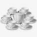Simple White Bone China Tea Set-1