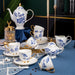 Blue Flower and Bird Bone China Tea Set-2