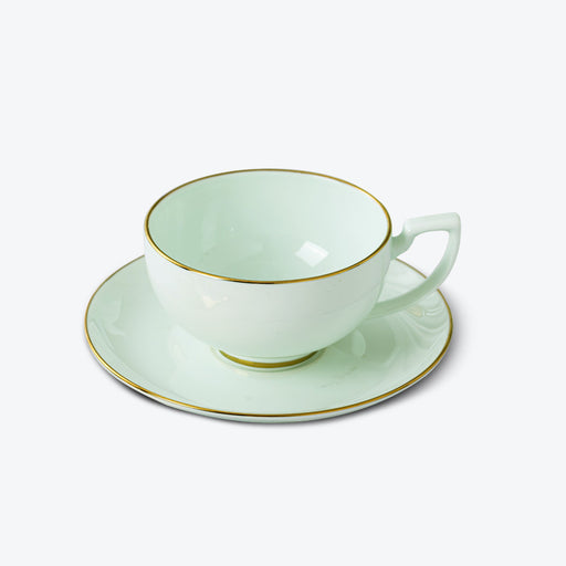 Jingdezhen Gold Trim Celadon Tea Set-2