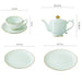 Jingdezhen Gold Trim Celadon Tea Set-9