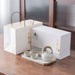 Black and White Ceramic Kung Fu Tea Set-4