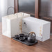 Black and White Ceramic Kung Fu Tea Set-7