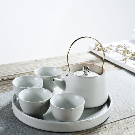 Solid Color Ceramic Kung Fu Tea Set-2