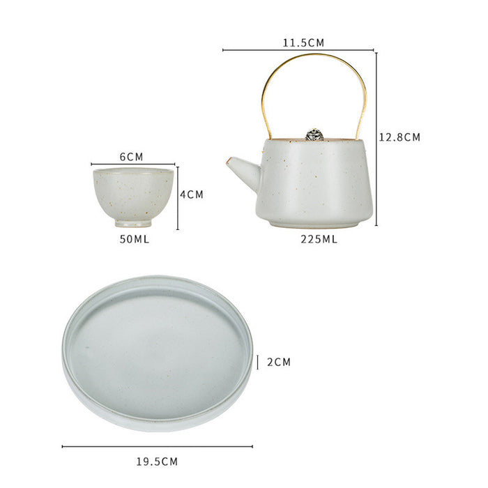 Solid Color Ceramic Kung Fu Tea Set-3