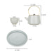 Solid Color Ceramic Kung Fu Tea Set-3