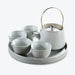 Solid Color Ceramic Kung Fu Tea Set-1