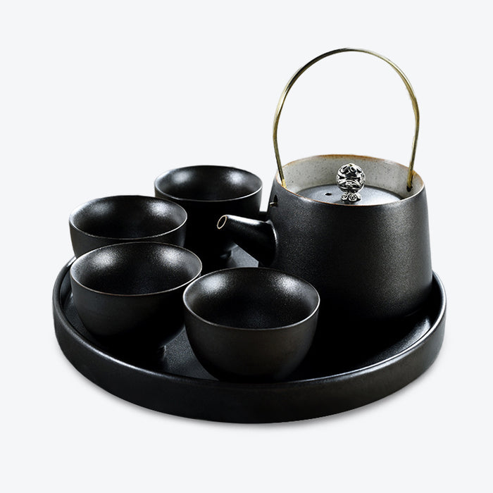 Solid Color Ceramic Kung Fu Tea Set-5