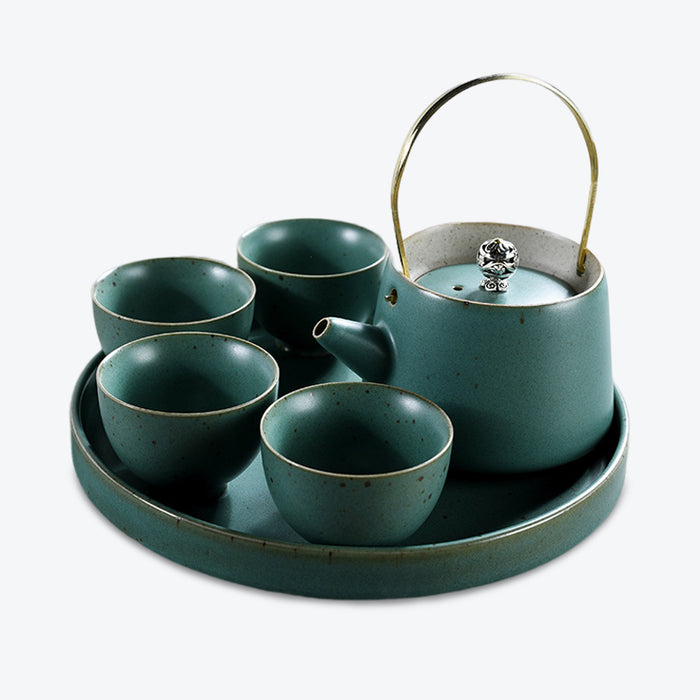 Solid Color Ceramic Kung Fu Tea Set-8