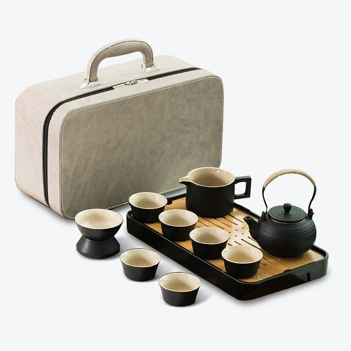 Solid Color Travel Kung Fu Tea Set-1
