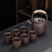 Chinese Printing Purple Clay Kung Fu Tea Set-2