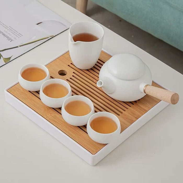 Delicate White Porcelain Kung Fu Tea Set-2