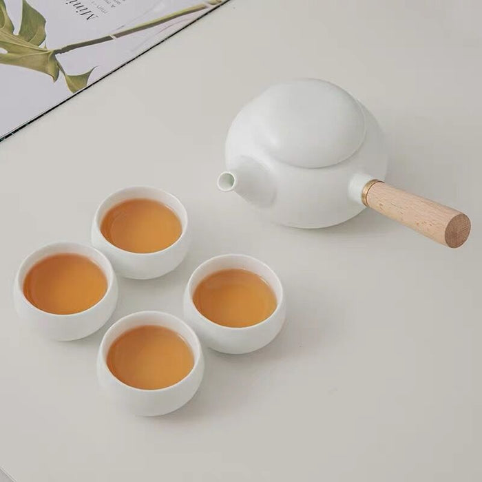 Delicate White Porcelain Kung Fu Tea Set-3