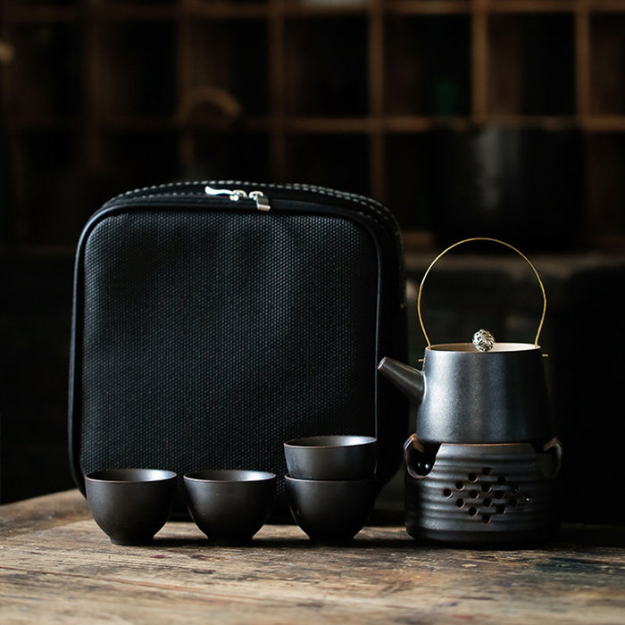 Solid Color Outdoor Travel Kung Fu Tea Set-6