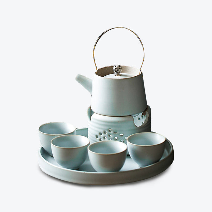 Solid Color Outdoor Travel Kung Fu Tea Set-8
