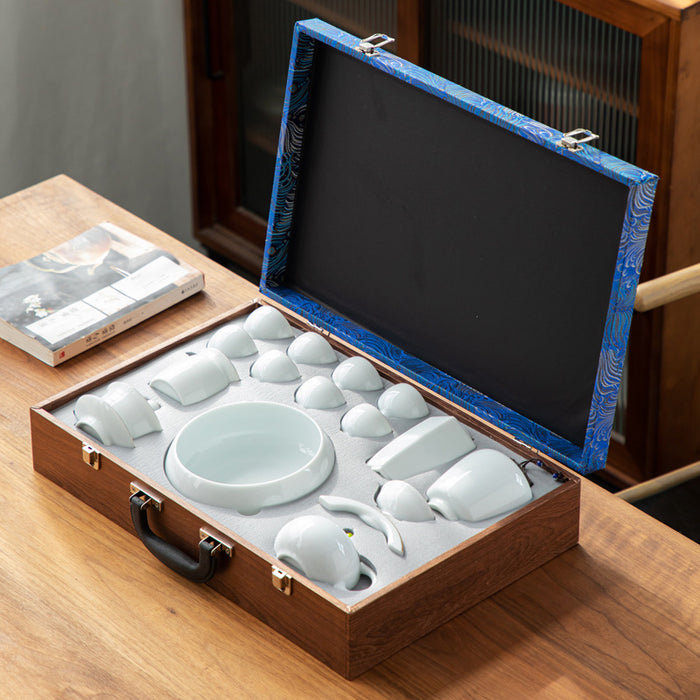 Chinese White Porcelain Kung Fu Tea Set-4