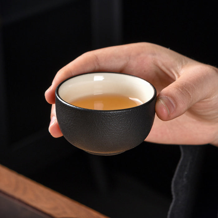 Granular Texture Coarse Pottery Kung Fu Tea Set-9