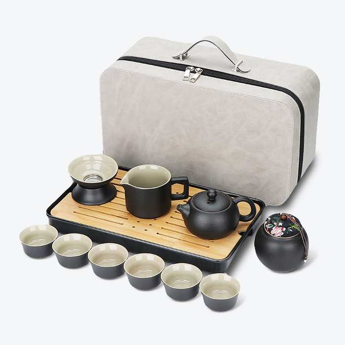 Chinese Travel Ceramic Kung Fu Tea Set-1