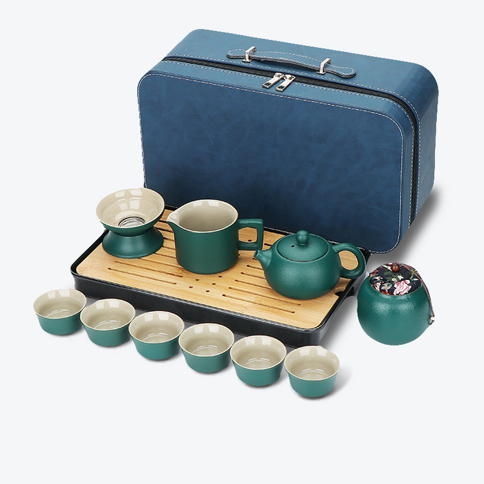 Chinese Travel Ceramic Kung Fu Tea Set-3