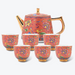 Enamel Relief Ceramic Kung Fu Tea Set-1