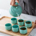 White Ceramic Kung Fu Tea Set-5