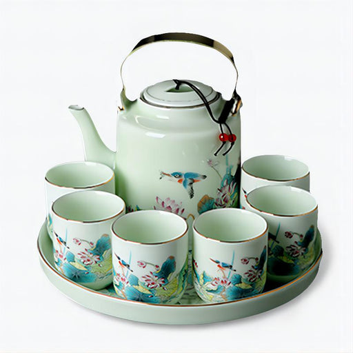 Chinese Flower and Bird Kung Fu Tea Set-2