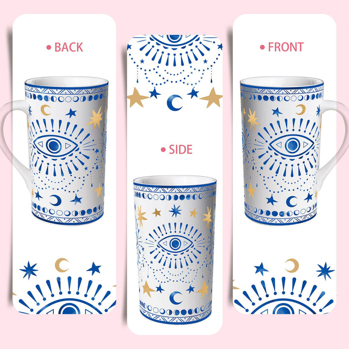 Boho Eyes Ceramic Coffee Mug