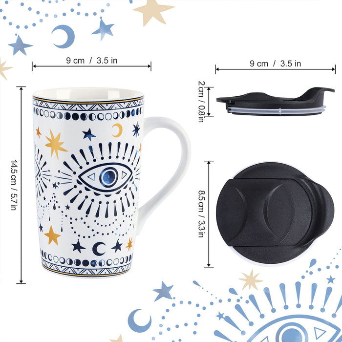 Boho Eyes Ceramic Coffee Mug